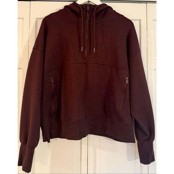 Old Navy burgundy dynamic fleece half zip pullover sweater 2x - Picture 2 of 9